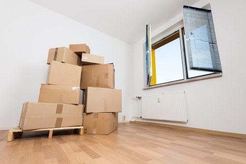 Professional office move in London with careful loading