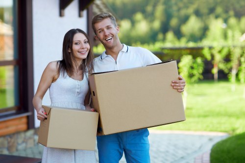 Local moving team handling a flat move in the capital