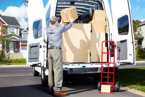 Retail and office relocation items organised for safe transport