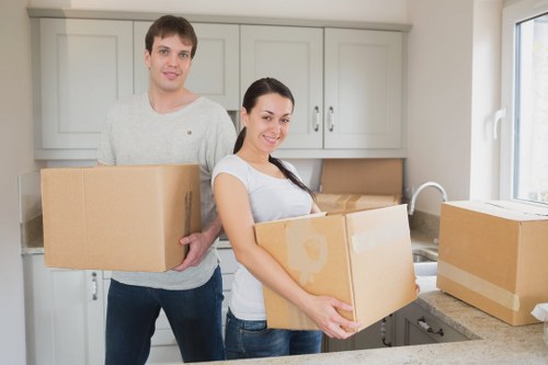 Low-carbon van used for sustainable house removals in London